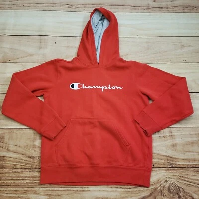 Чемпион свитер молодежи очень большой красный белый толстовка с капюшоном с надписью логотип толстовка мальчика - Изображение 1 из 4