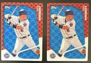 2010 Topps 20/20 3-D Insert Lot x2 DAVID WRIGHT #T16 Mets - Picture 1 of 2