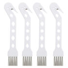  4 Pcs White Nylon Abs Vacuum Cleaner Brush Table Crevice Cleaning