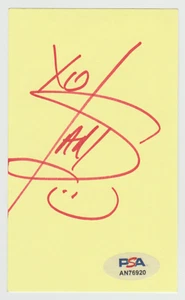 IAN SOMERHALDER Signed 3 x 5 Index Card Autograph PSA/DNA Certified Authentic - Picture 1 of 1