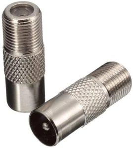 5er-Pack, Koaxialstecker Stecker auf F-Typ Buchse Adapter Konverter - Bild 1 von 2