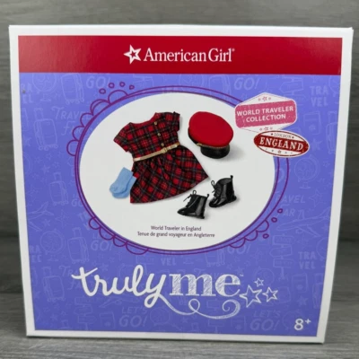 Conjunto de ropa American Girl England London World Traveler Collection muñeca de 18" nuevo Foto 1 de 4