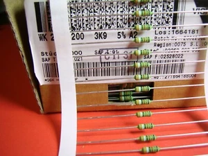 [100pcs] 3K9 1W 5% Metal Oxide Resistors Draloric WK2 - Picture 1 of 1