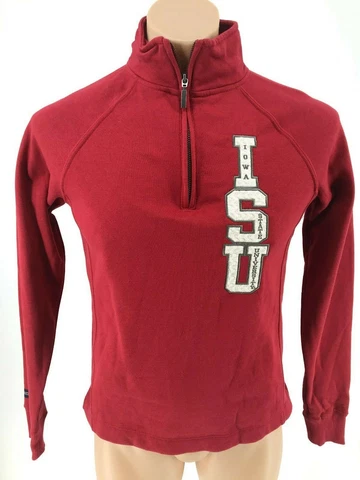NCAA Iowa State University Cyclones Women Jansport Sweatshirt Medium Red 1/4 zip Cover