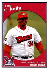 2009 Orem Owlz Grandstand #22 T.J. Kelly Bakersfield California CA Baseball Card
