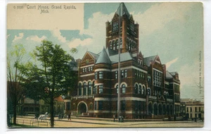 Court House Grand Rapids Michigan 1907c postcard - Picture 1 of 1