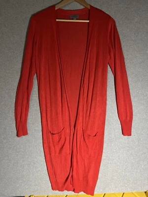 Joseph A. Cardigan Women Orange Small Long  Rayon - Image 1 of 4