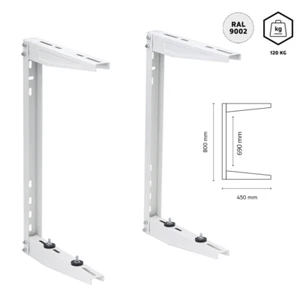 Coppia staffe special a sospensione per installazione a soffitto - bracci 45 cm - Imagen 1 de 1