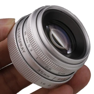 S RISESPRAY 35mm f1.6 C mount CCTV Lens II for N1 FX NEX M4/3 EOS M mount Series - Picture 1 of 3