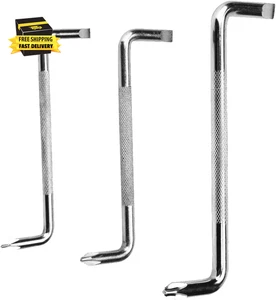 3Pcs Professional Z Shaped Double Head Screwdriver Set Right Angle Short Handle - Picture 1 of 8