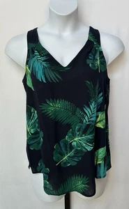 Old Navy ladies size M sleeveless top with leafy print. - Picture 1 of 7