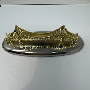 San Francisco Golden Gate Bridge Modell Briefbeschwerer 1937 5,75"x1,75" - Bild 1 von 6