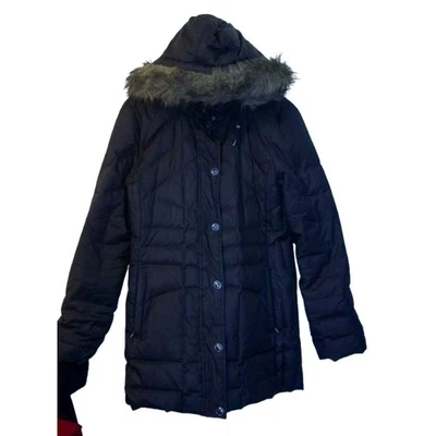 Izod Womens Brown Jacket Puffer Coat With Hood Size Small  - Image 1 of 4