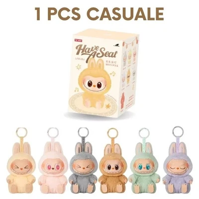 POP MART LABUBU I Mostri Exciting Macarons Faccia Vinile Figure Casuali Popmart - Immagine 1 di 4