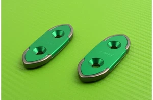 Obturateurs Rétroviseurs Vert-Titane 28 mm YAMAHA YZF 600 THUNDERCAT 1996-2004 - Picture 1 of 6