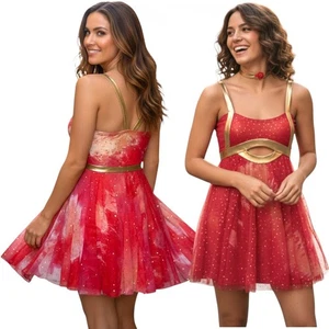 Lot of 3 Intermezzo Adult Large Dance Costume Watermelon Tie Dye Lyrical Dress - Picture 1 of 9