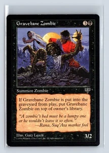 GRAVEBANE ZOMBIE – MTG Magic the Gathering Card – Mirage – Common - Picture 1 of 6