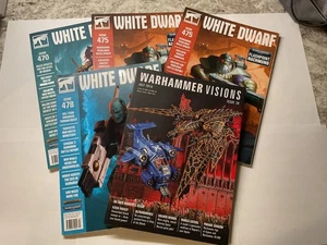 White Dwarf 470 475 (x2) 478 + Warhammer Visions 30 Lot Warhammer 40k Magazines - Bild 1 von 12