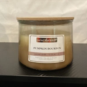 Perfect Harvest Pumpkin Bourbon Scented Candle 15oz 3 Wick - Picture 1 of 7