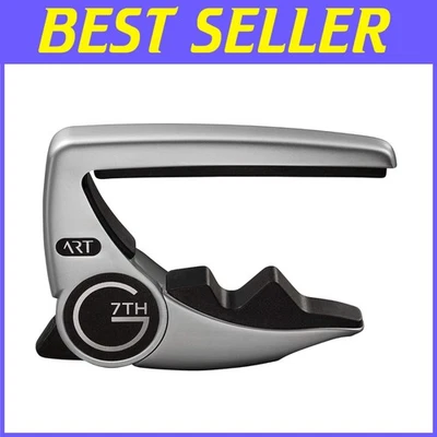 Capo para guitarras acústicas y eléctricas - cuerda de acero plateada Foto 1 de 4