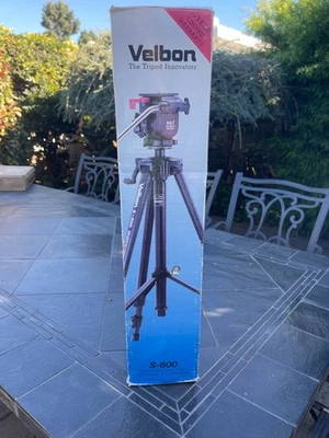 tripod for photo/video Velbon S-600 color black condition new  - Image 1 of 4
