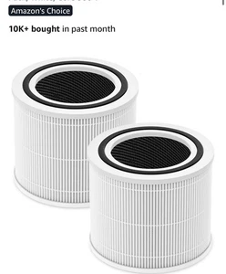 2x Filtro HEPA Core 300, 300-P True Ricambio per LEVOIT P350 300-RAC Nuovo - Foto 1 di 8