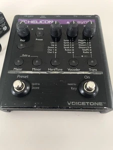 TC-Helicon VoiceTone Sintetizador Efectos Vocales Procesador Pedal Tono de Voz Japón Negro - Imagen 1 de 7