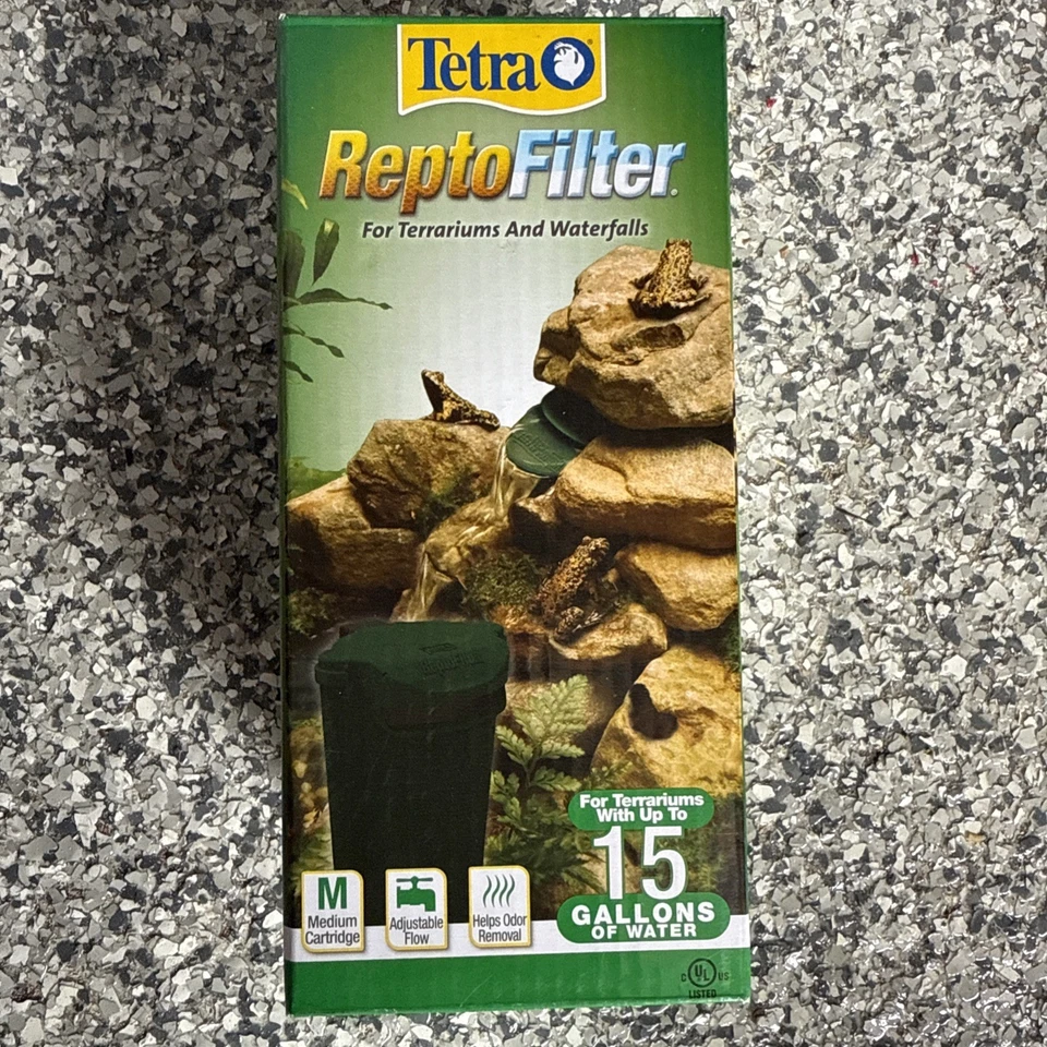 Filtro reptofiltrado eliminar escombros terrarios hasta 15 galones filtros nuevo Foto 1 de 4