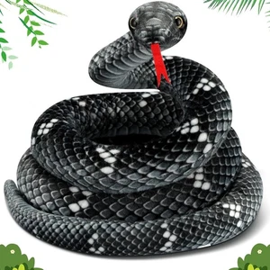 Peluche de serpiente gigante Hiboom animal de peluche grande realista serpiente realista - Imagen 1 de 7
