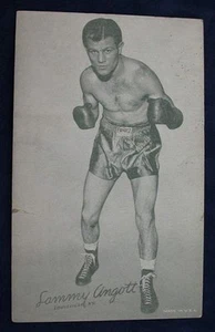 Sammy Angott Boxing Exhibit Card BC8 - Picture 1 of 2