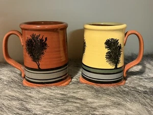 Greenfield Village Pottery Redware HANDGEWORFEN 5" Kaffeetassen Ryan Forrey - Bild 1 von 12