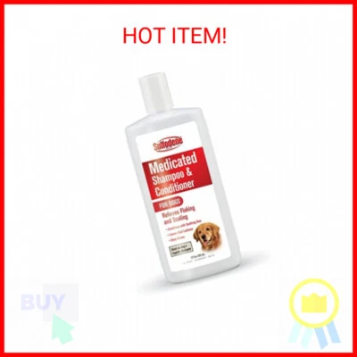 Champú y acondicionador medicado con sulfodeno para perros, 12 oz, blanco Foto 1 de 2