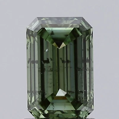 EMERALD 1.01ct VIVID GREEN SI2 IGI CERTIFIED MAN-MADE DIAMOND LG581313619 RING - Image 1 of 4