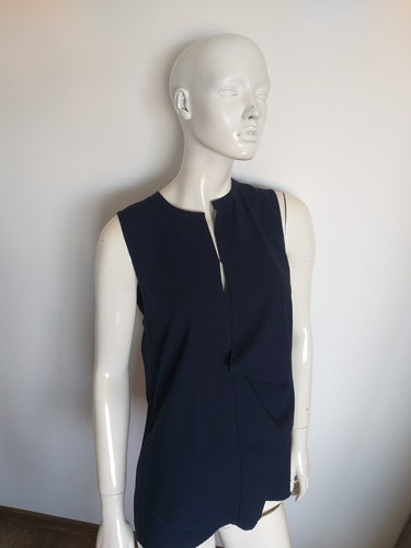 ACNE STUDIOS Camicia top tunica senza maniche blu ACNE taglia 36 S