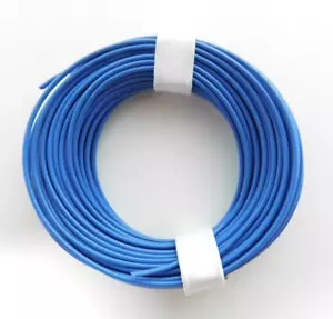 10 m Litze/Kabel BLAU z.B. für Märklin Spur H0 Modellbahn oder N, TT etc. - Bild 1 von 2