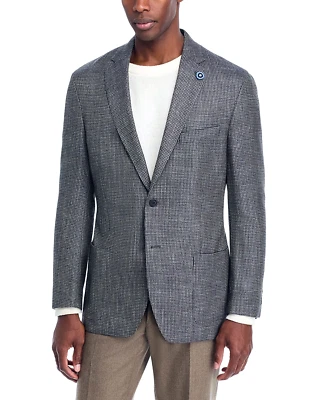 Hart Schaffner Marx Men's New York Soft Weave Sport Coat Light Grey $648 - Image 1 of 4