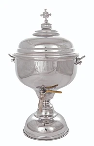19" Greek Orthodox Holy Water Font Smooth Design Easy to Clean 48cm 5.5Lt 186oz - Imagen 1 de 1