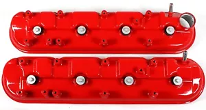 Genuine OEM GM LSA LS9 LS3 LS7 Corvette CTS-V ZL1 Valve Covers Powder Coated Red - Picture 1 of 12