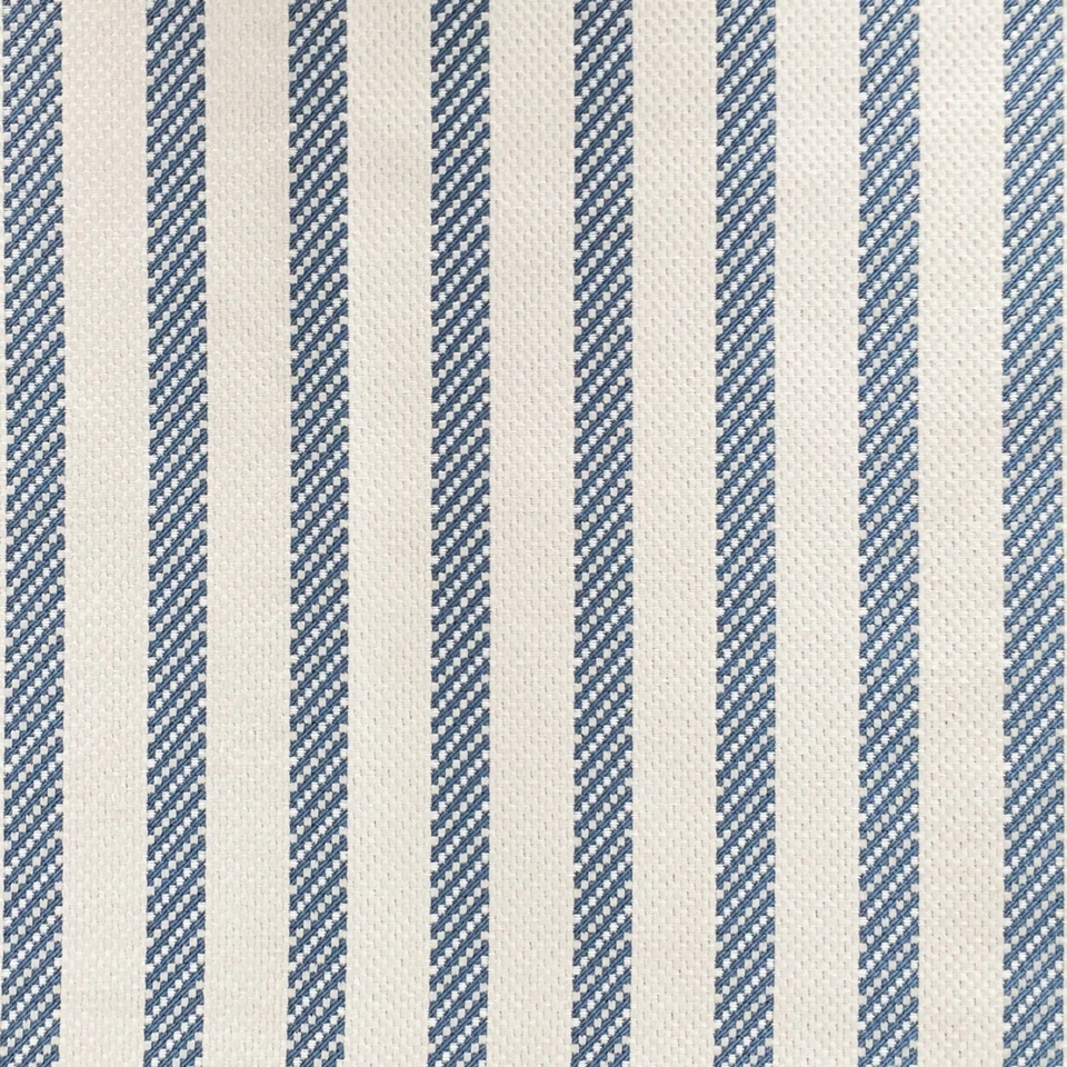 Kravet Blue/White Striped Fabric Isidro in Azule - 1.5yds - Image 1 of 1