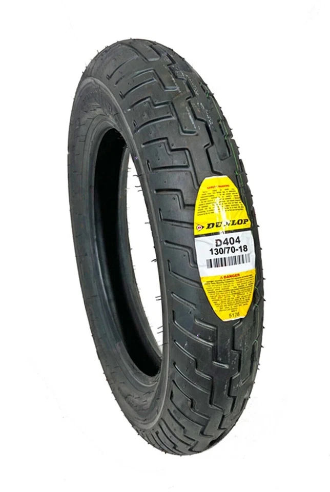 Neumático delantero moto Dunlop 130/70B18 D404 130/70-18 130 70 18 45605543 Foto 1 de 3