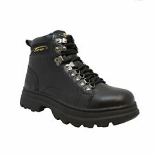 AdTec Womens Black 6in Steel Toe Oil Resistant Leather Work Boots shoes