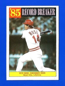 1986 Topps Baseball #206 Pete Rose RB Neuwertig Cincinnati Reds (SB4) - Bild 1 von 1