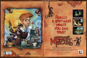 Escape from Monkey Island LucasArt - 2 Page Game Print Ad Poster Promo Art 2001 - Picture 1 of 5