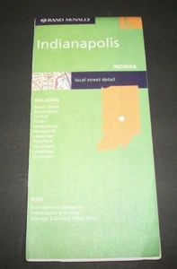 INDIANAPOLIS 2004 Rand McNally - LOCALE - Mappa piegata su carta NUOVO - Foto 1 di 1
