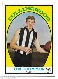 1968 A Scanlens (27) Len THOMPSON Collingwood :: - Picture 1 of 1