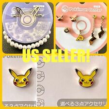 Pokemon Center Japan Pikachu Earrings & Bracelet Accessory Lot New! *CUTE*