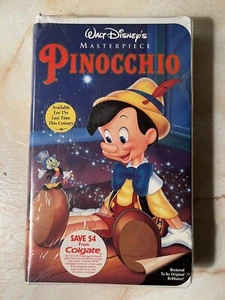 NEW Sealed Walt Disney’s Masterpiece Pinocchio VHS 1993 Special Edition Rated G - Picture 1 of 2