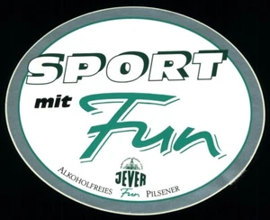 Werbe Aufkleber - Jever Fun Pils Bier Alkoholfrei - 10x8cm Vintage Reklame 90er - Bild 1 von 1