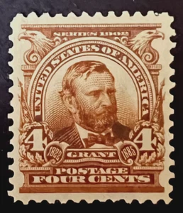 US STAMPS #303 4c GRANT MINT MOGH cv $90 xf+ - Picture 1 of 2