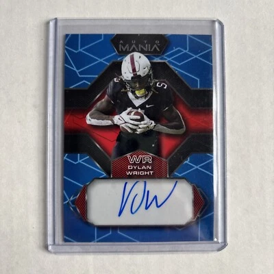 2022 Wild Card Auto Mania Retail Hex Blue Mirror #AM-H3 Dylan Wright (AU, RC) - Image 1 of 2